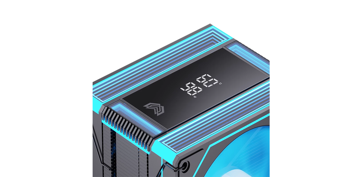 AINAR 艾納爾 AIR MAX T6 CPU散熱器 TEMP 溫顯