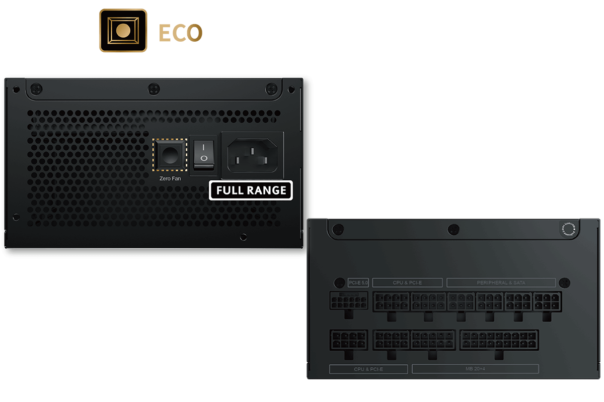 AINAR 艾納爾 Odin Gold1000W 電源供應器 全模組 × ECO 智慧溫控