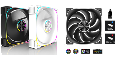 【電腦風扇推薦】AINAR艾納爾 AQUA FAN 308 正反轉ARGB風扇